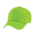 Lime - Front - Beechfield Childrens-Kids Original 5 Panel Cap