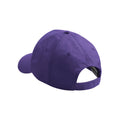 Purple - Back - Beechfield Childrens-Kids Original 5 Panel Cap