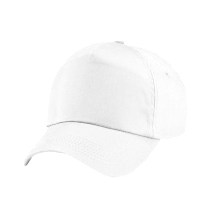 White - Front - Beechfield Childrens-Kids Original 5 Panel Cap