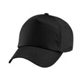 Black - Front - Beechfield Childrens-Kids Original 5 Panel Cap