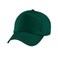 Bottle Green - Front - Beechfield Childrens-Kids Original 5 Panel Cap