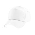 White - Front - Beechfield Childrens-Kids Original 5 Panel Cap