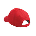 Bright Red - Back - Beechfield Childrens-Kids Original 5 Panel Cap