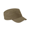 Khaki Green - Front - Beechfield Unisex Adult Army Cap