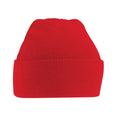 Classic Red - Front - Beechfield Childrens-Kids Knitted Beanie