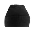 Black - Front - Beechfield Childrens-Kids Knitted Beanie