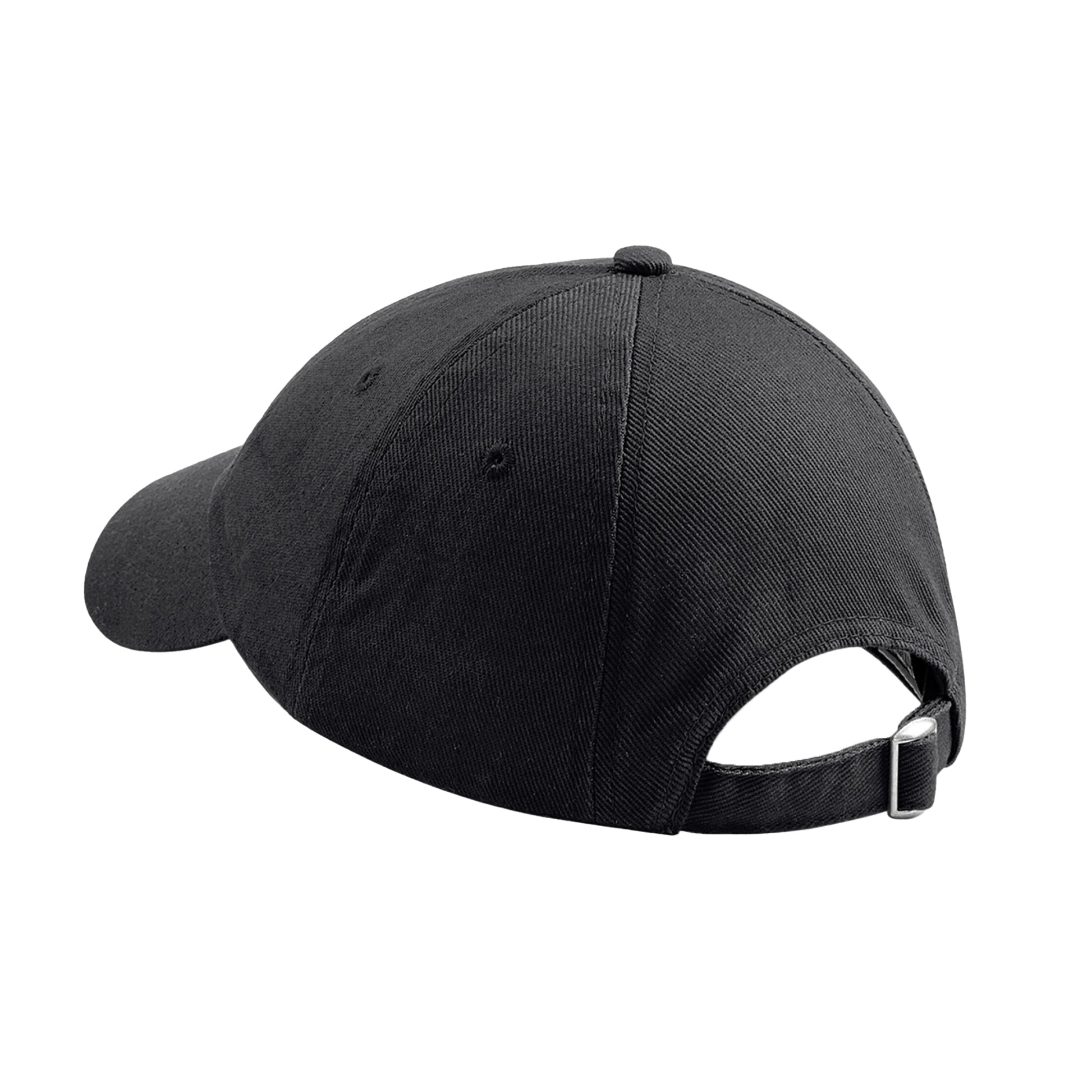Black - Back - Beechfield Unisex Adult Heavy Drill Low Profile Cap