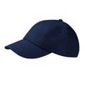 French Navy - Front - Beechfield Unisex Adult Heavy Drill Low Profile Cap