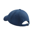 French Navy - Back - Beechfield Unisex Adult Heavy Drill Low Profile Cap