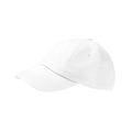 White - Front - Beechfield Unisex Adult Heavy Drill Low Profile Cap