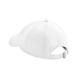 White - Back - Beechfield Unisex Adult Heavy Drill Low Profile Cap