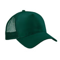 Bottle Green-Bottle Green - Front - Beechfield Unisex Adult Snapback Trucker Cap