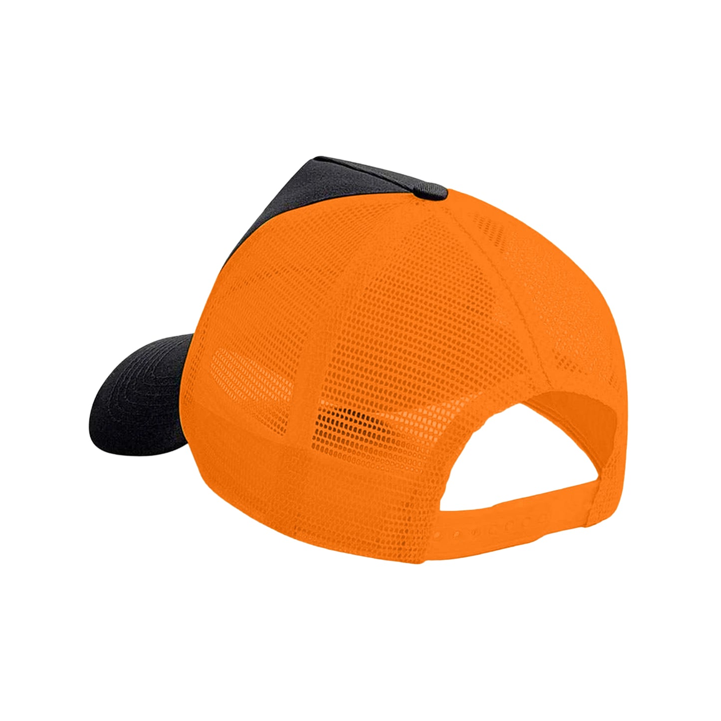 Black-Orange - Back - Beechfield Unisex Adult Snapback Trucker Cap