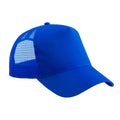 Bright Royal Blue-Bright Royal Blue - Front - Beechfield Unisex Adult Snapback Trucker Cap