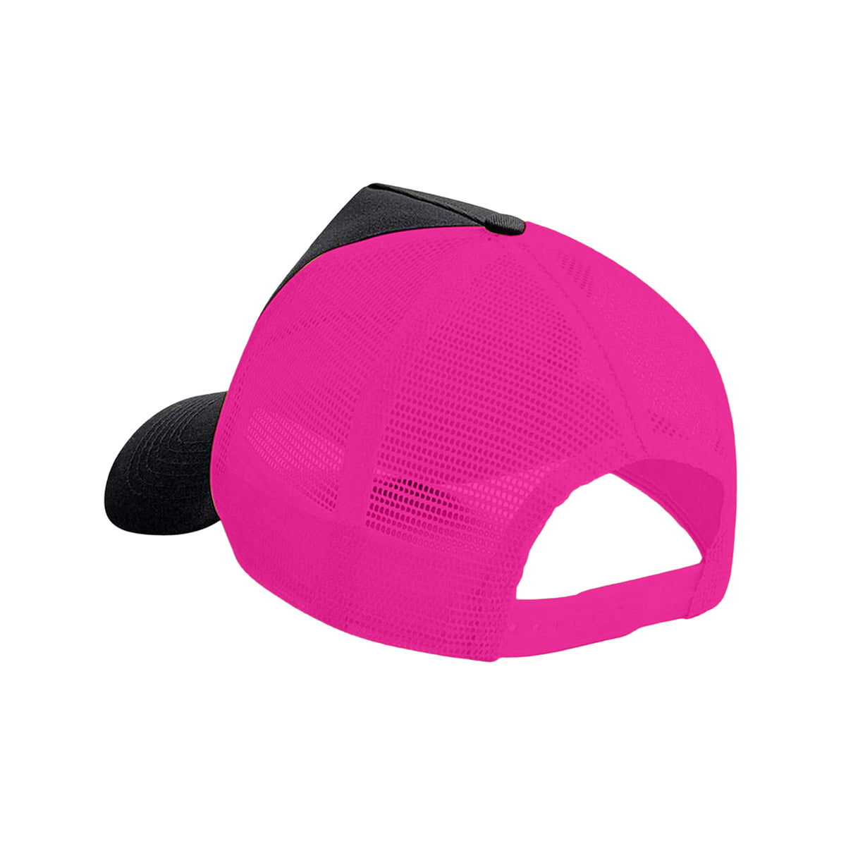 Black-Fuchsia - Back - Beechfield Unisex Adult Snapback Trucker Cap