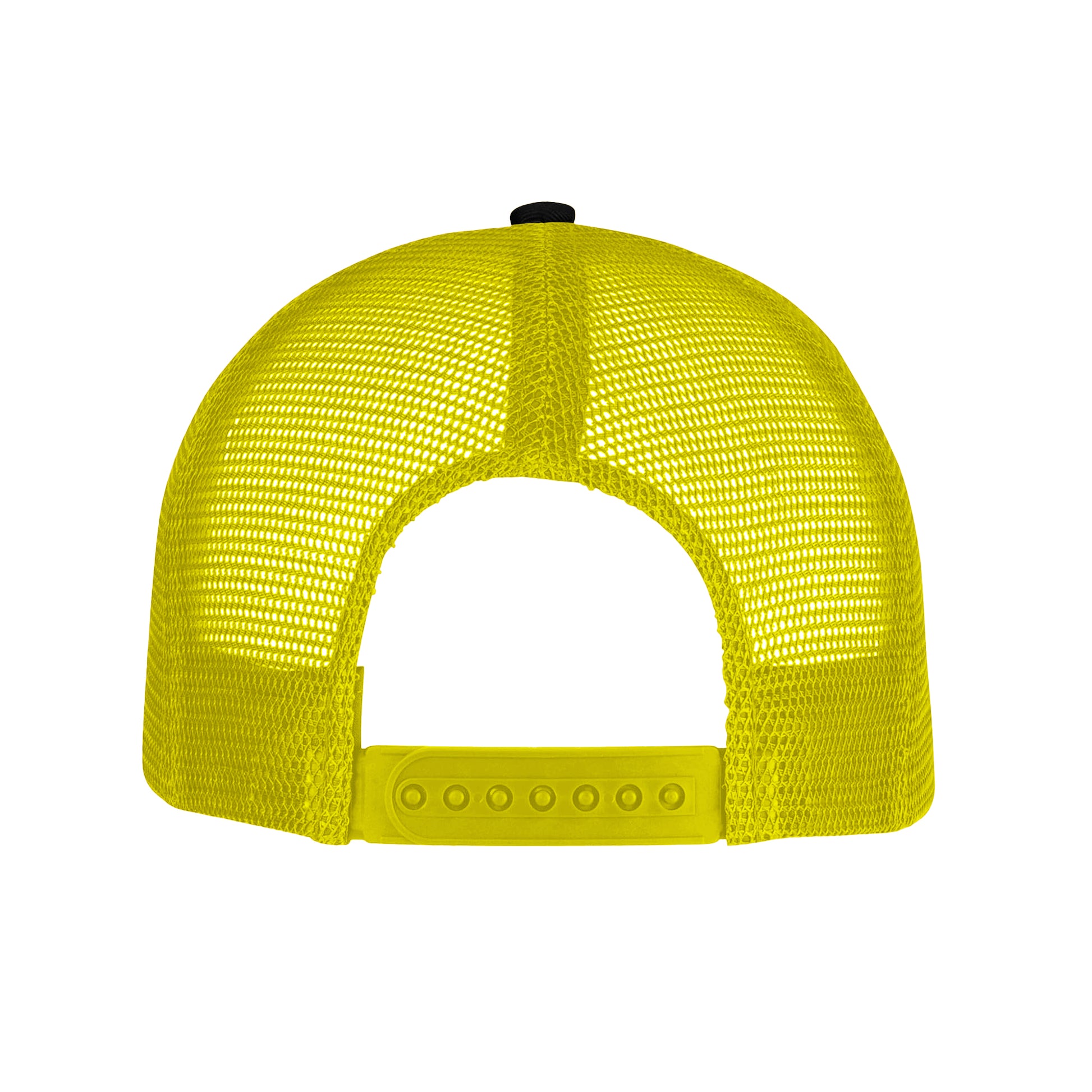 Black-Yellow - Back - Beechfield Unisex Adult Snapback Trucker Cap