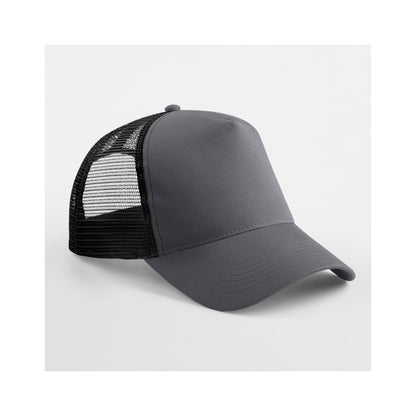 Graphite Grey-Black - Back - Beechfield Unisex Adult Snapback Trucker Cap