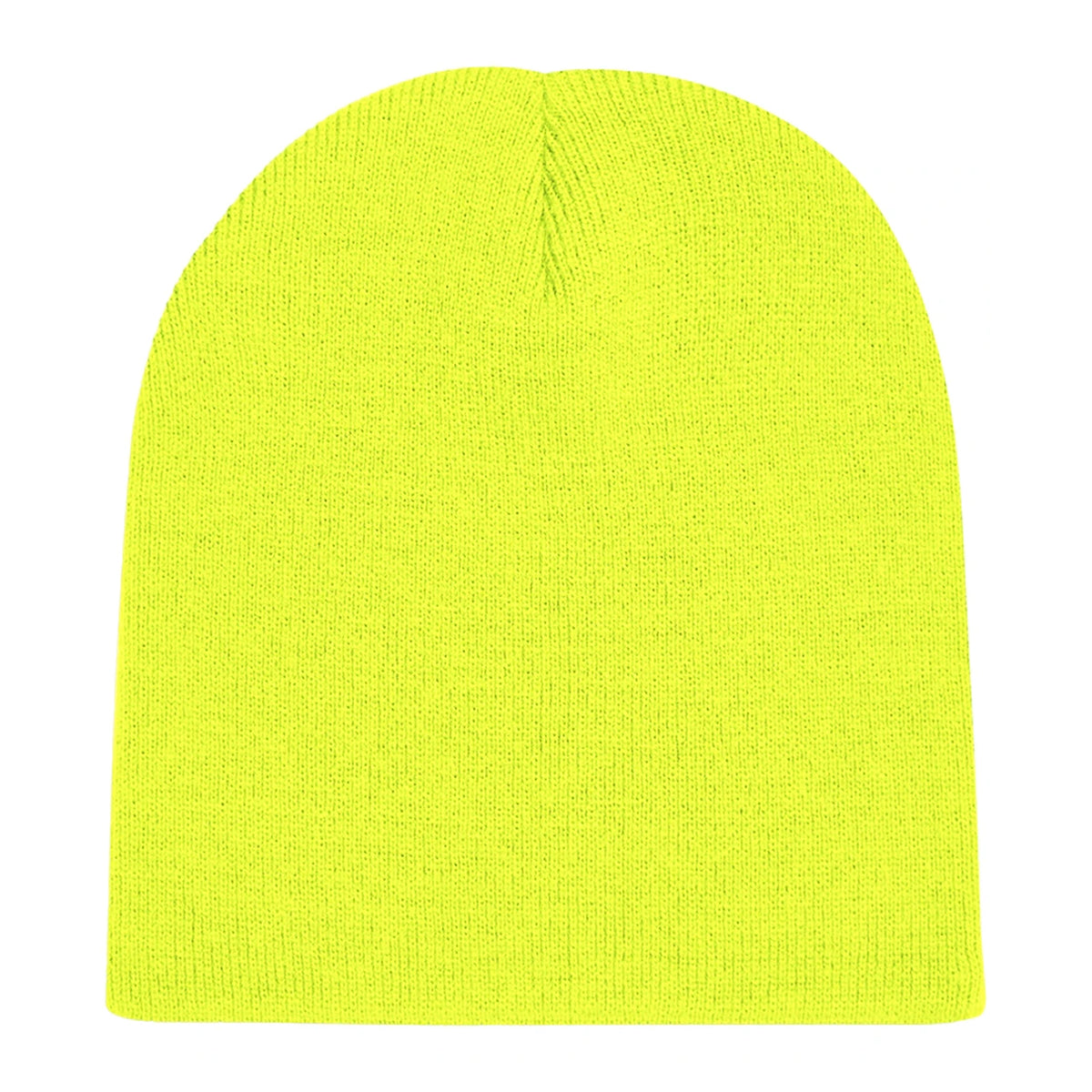 Fluorescent Yellow - Back - Beechfield Unisex Adult Original Pull-On Beanie
