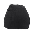 Black - Front - Beechfield Unisex Adult Original Pull-On Beanie