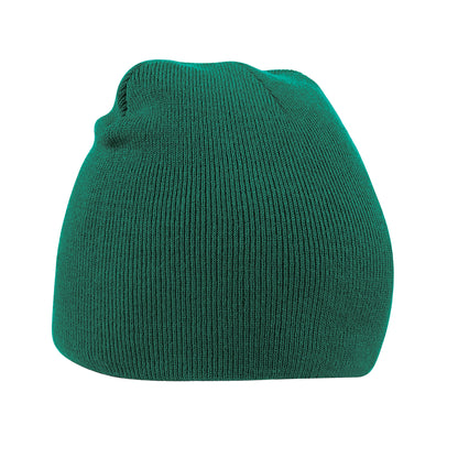 Bottle Green - Front - Beechfield Unisex Adult Original Pull-On Beanie