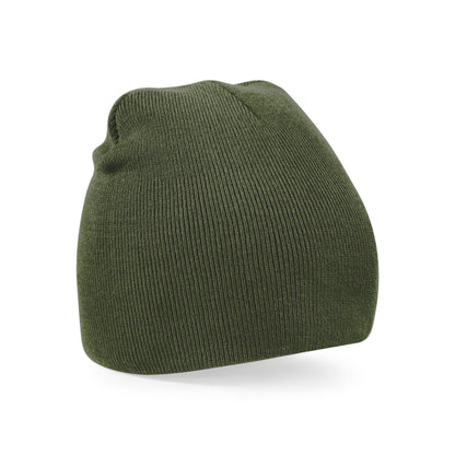 Olive Green - Back - Beechfield Unisex Adult Original Pull-On Beanie