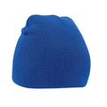 Bright Royal Blue - Front - Beechfield Unisex Adult Original Pull-On Beanie