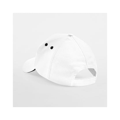 White-Black - Lifestyle - Beechfield Unisex Adult Ultimate Sandwich Peak Cap