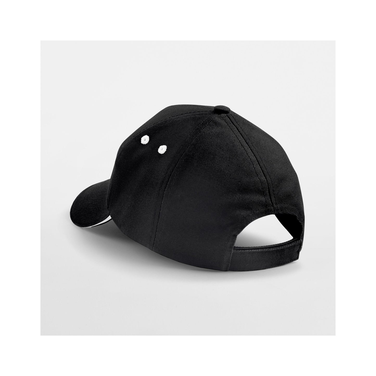 Black-White - Lifestyle - Beechfield Unisex Adult Ultimate Sandwich Peak Cap