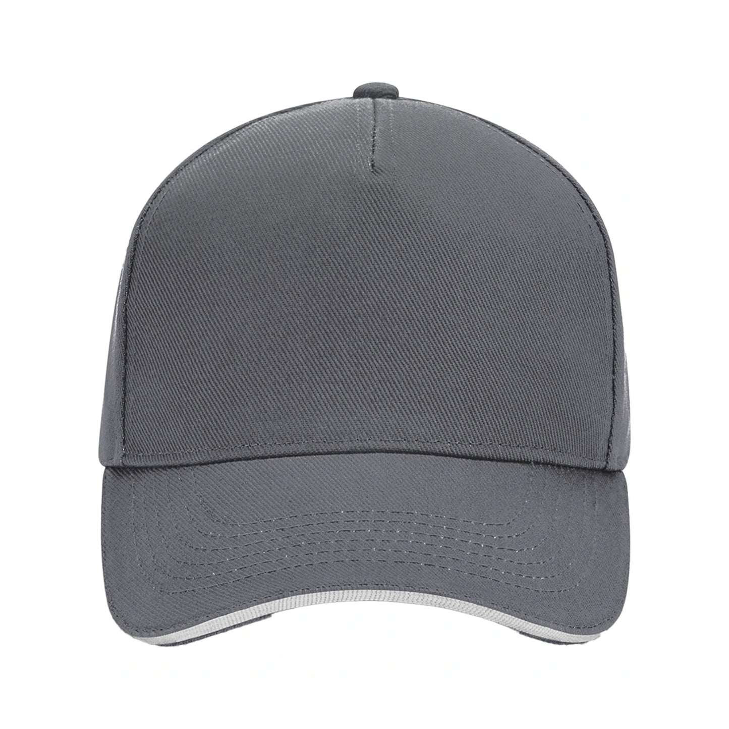 Graphite Grey-Oyster - Back - Beechfield Unisex Adult Ultimate Sandwich Peak Cap