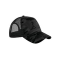 Midnight - Front - Beechfield Unisex Adult Camo Snapback Trucker Cap