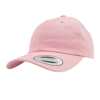 Pink - Front - Flexfit Unisex Adult Cotton Twill Low Profile Cap