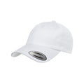 White - Close up - Flexfit Unisex Adult Cotton Twill Low Profile Cap