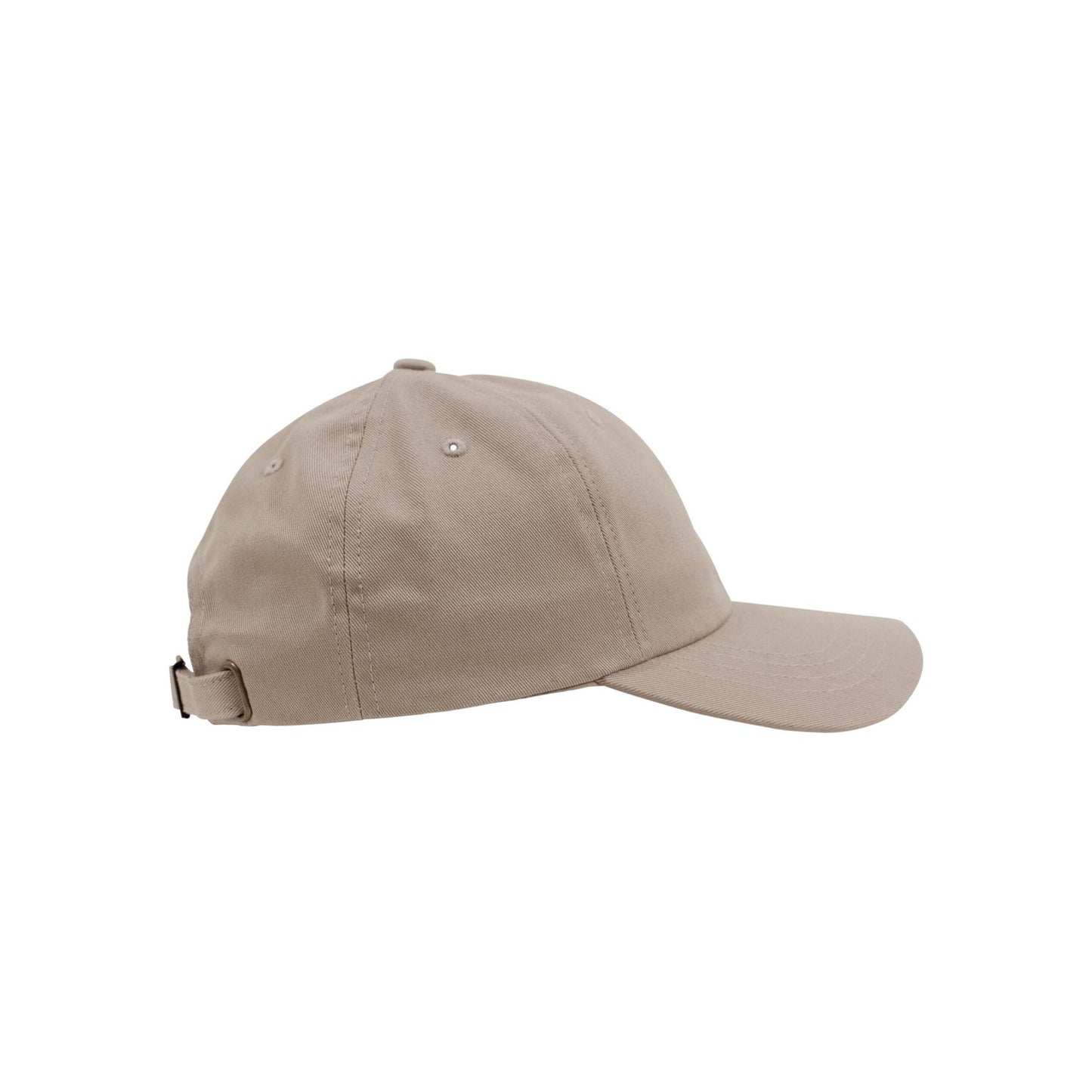 Khaki - Close up - Flexfit Unisex Adult Cotton Twill Low Profile Cap