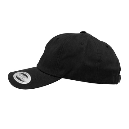 Black - Side - Flexfit Unisex Adult Cotton Twill Low Profile Cap