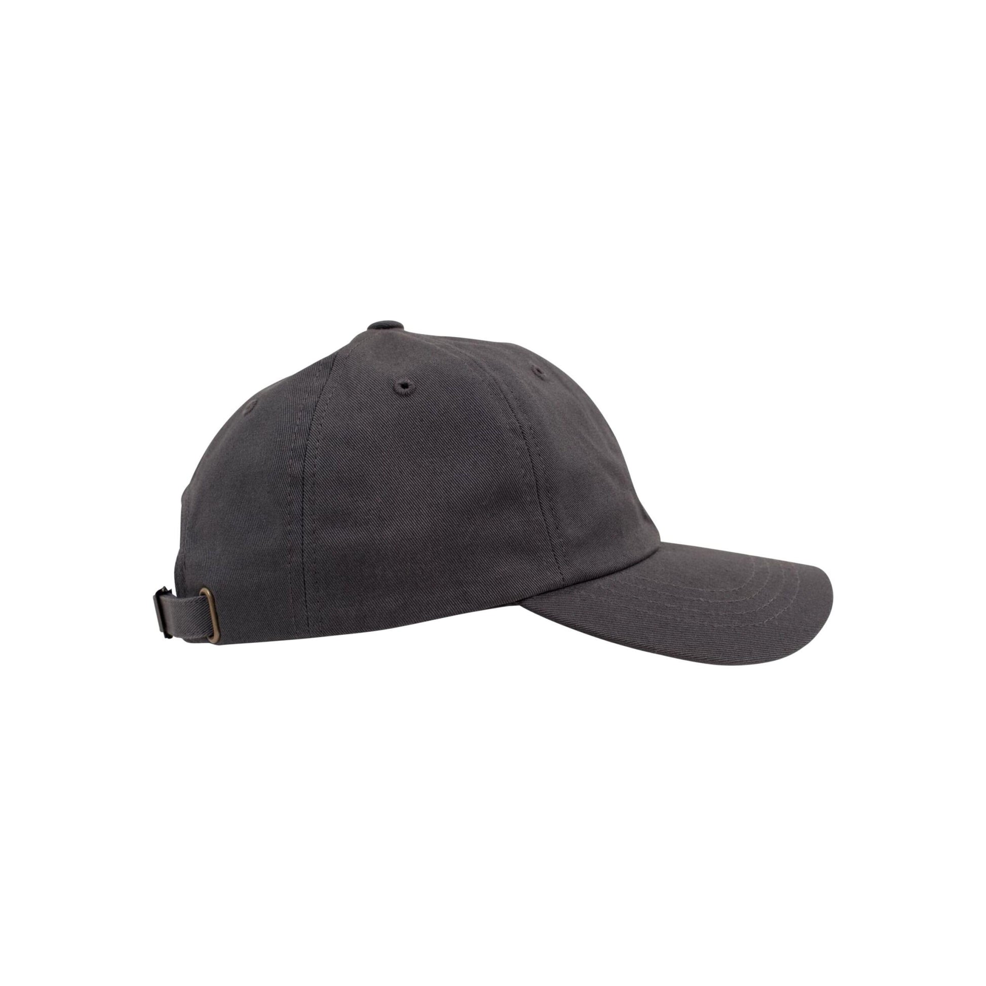 Dark Grey - Close up - Flexfit Unisex Adult Cotton Twill Low Profile Cap