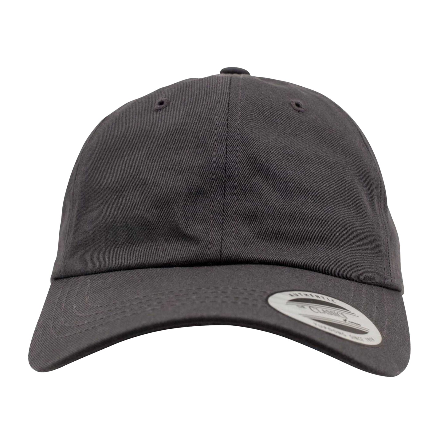 Dark Grey - Front - Flexfit Unisex Adult Cotton Twill Low Profile Cap