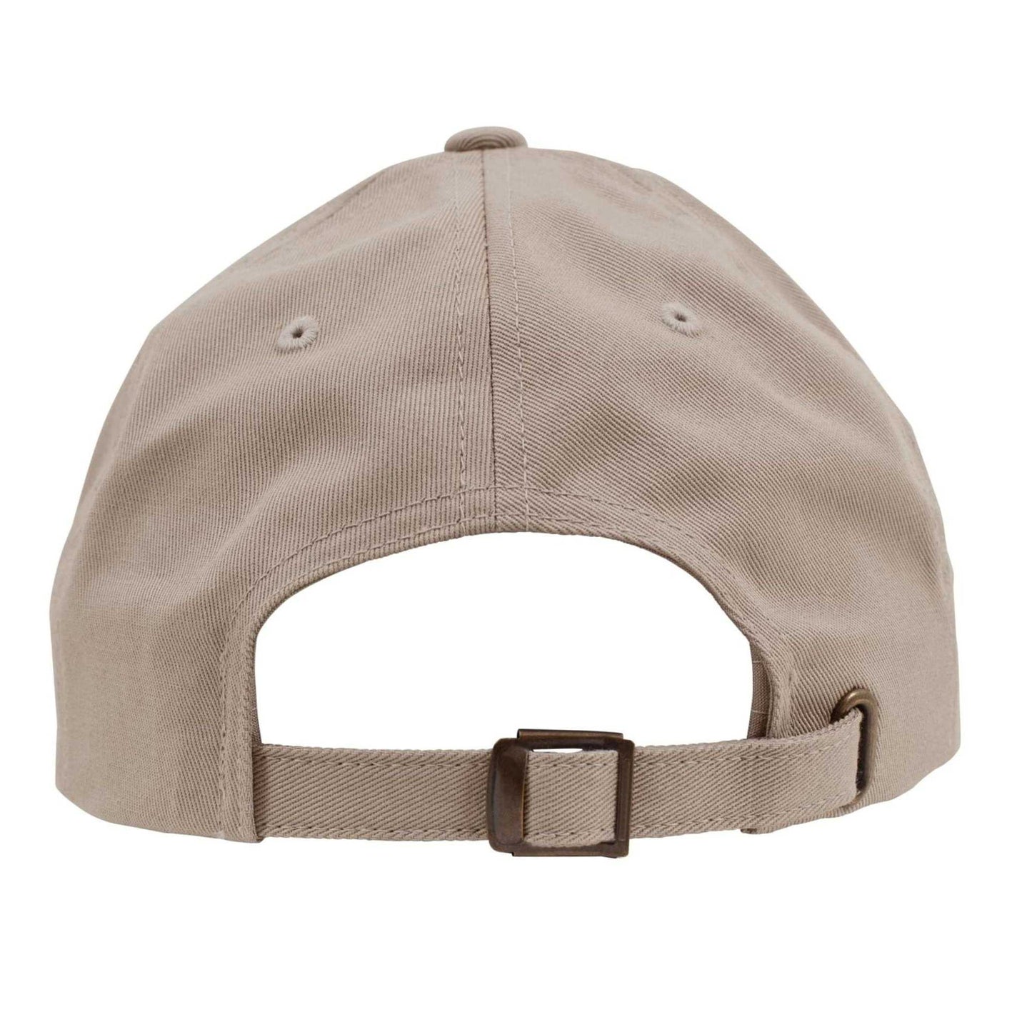 Khaki - Back - Flexfit Unisex Adult Cotton Twill Low Profile Cap