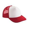 Classic Red-White - Front - Beechfield Unisex Adult Vintage Snapback Trucker Cap