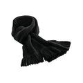 Black - Front - Beechfield Unisex Adult Classic Knitted Winter Scarf