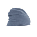 Denim Blue - Front - Beechfield Unisex Adult Jersey Beanie