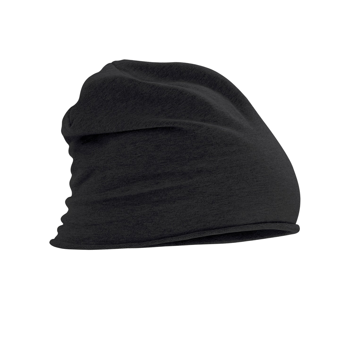 Black - Front - Beechfield Unisex Adult Jersey Beanie