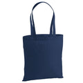 French Navy - Front - Westford Mill Premium Cotton Tote