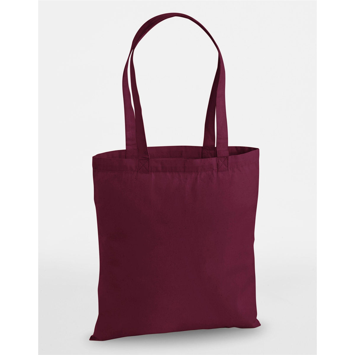 Burgundy - Back - Westford Mill Premium Cotton Tote