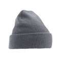 Graphite - Front - Beechfield Unisex Adult Heritage Beanie