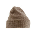 Oatmeal Heather - Front - Beechfield Unisex Adult Heritage Beanie