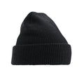 Black - Front - Beechfield Unisex Adult Heritage Beanie