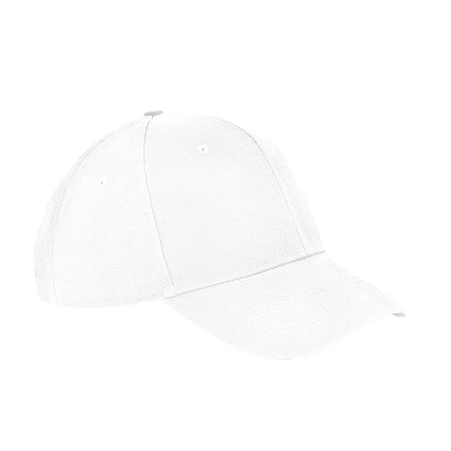 White - Front - Beechfield Unisex Adult Ultimate 6 Panel Cap