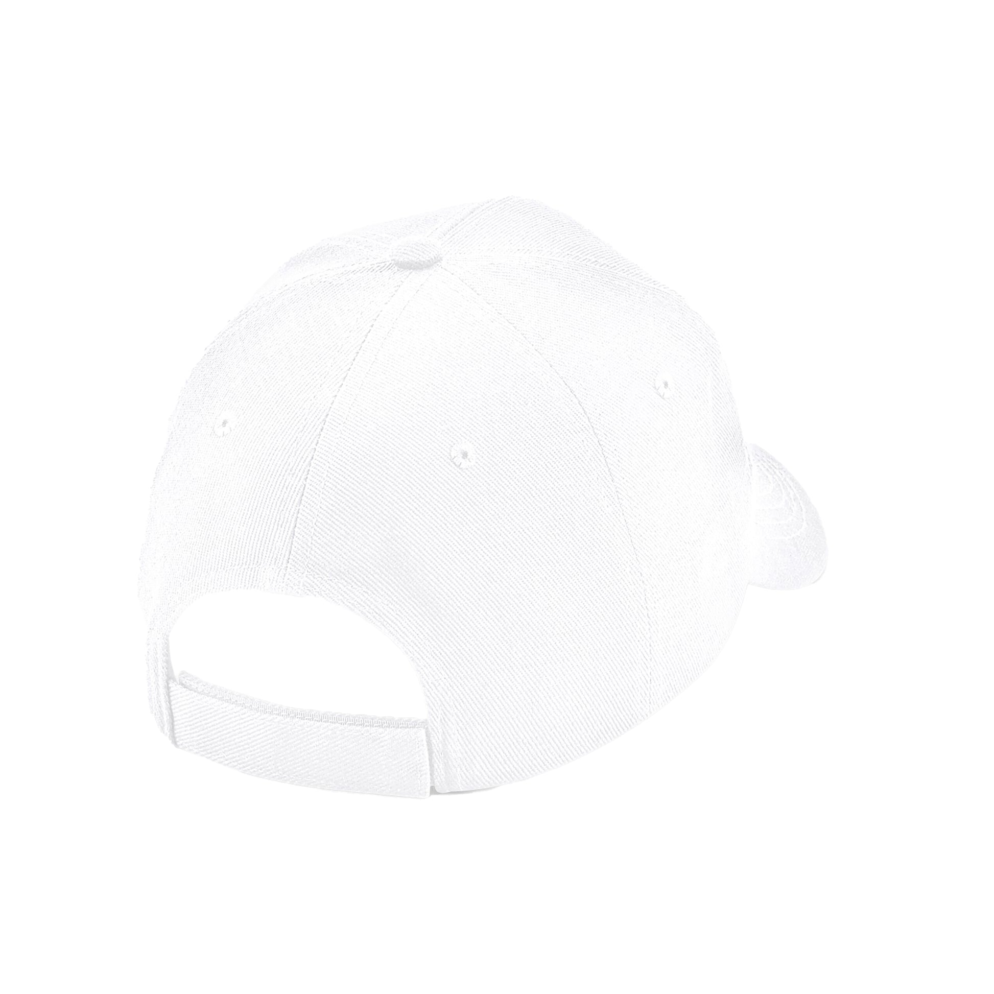 White - Back - Beechfield Unisex Adult Ultimate 6 Panel Cap