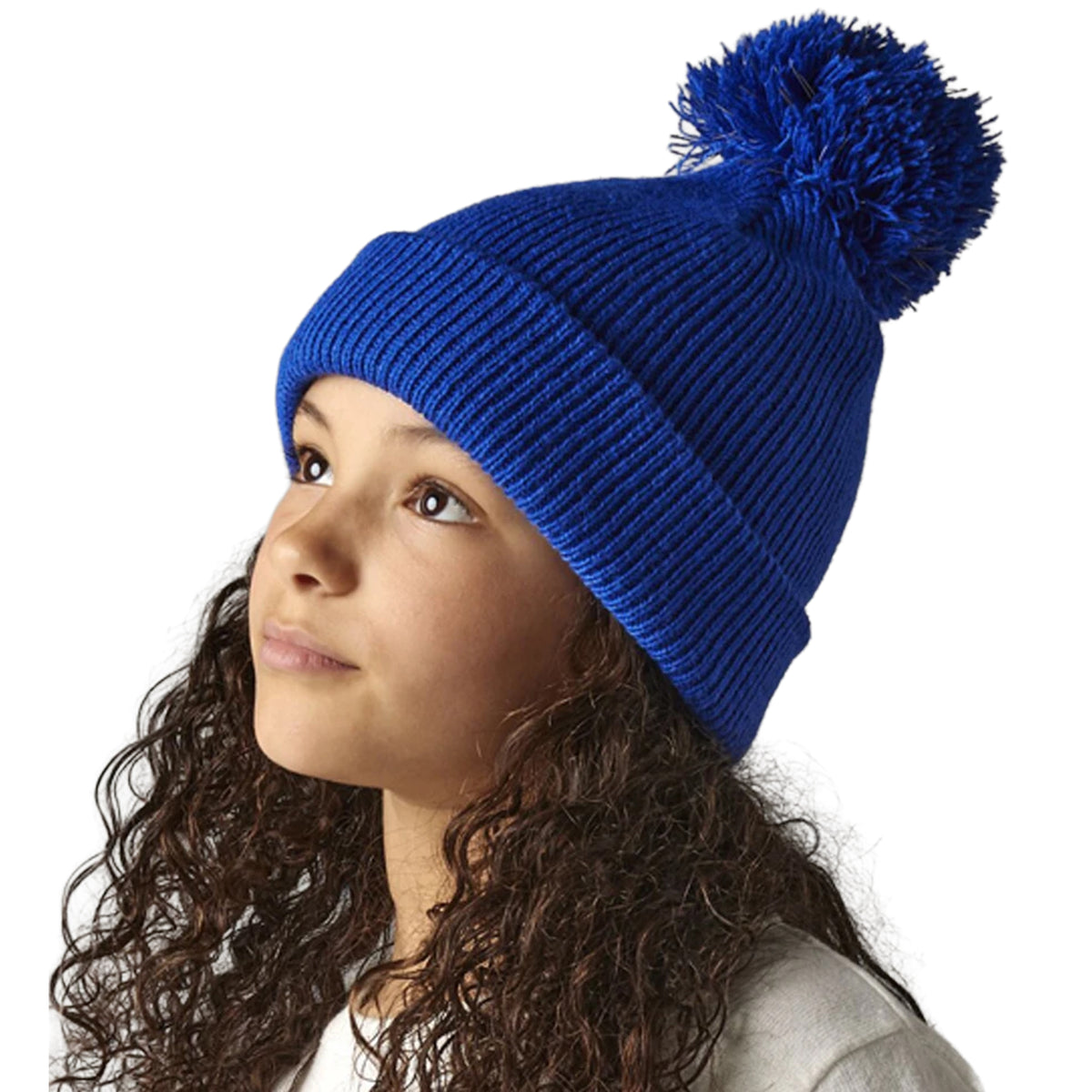 Bright Royal Blue - Back - Beechfield Childrens-Kids Reflective Beanie
