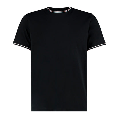 Black-White-Grey - Front - Kustom Kit Mens Tipped Fashion T-Shirt